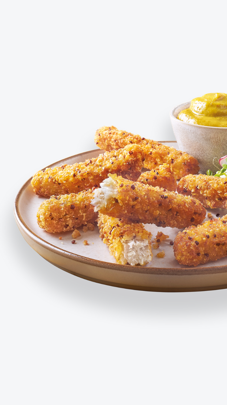 Plato de fingers Better Balance con mostaza